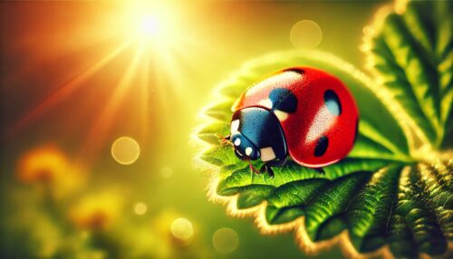 spiritual_meaning_ladybug_leaf